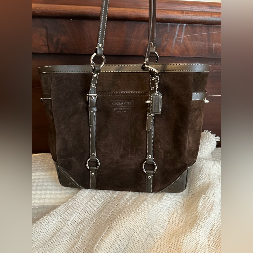 Coach Suede Tote
